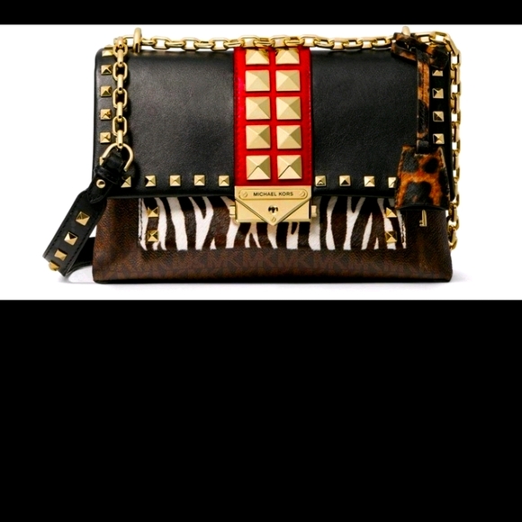🌺🌺🌺RARE Michael Kors Cece Collection Animal Print Bag - Picture 2 of 7